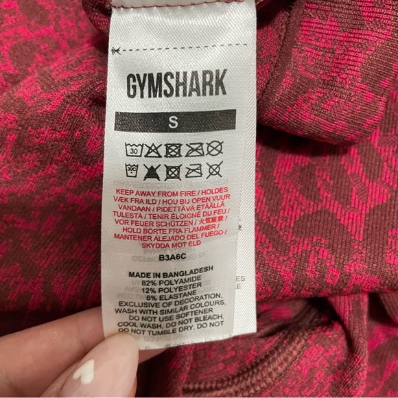 Gymshark Womens Adapt Animal Seamless Leggings Red Reef/Cherry Brown | Sz Small - Picture 16 of 16